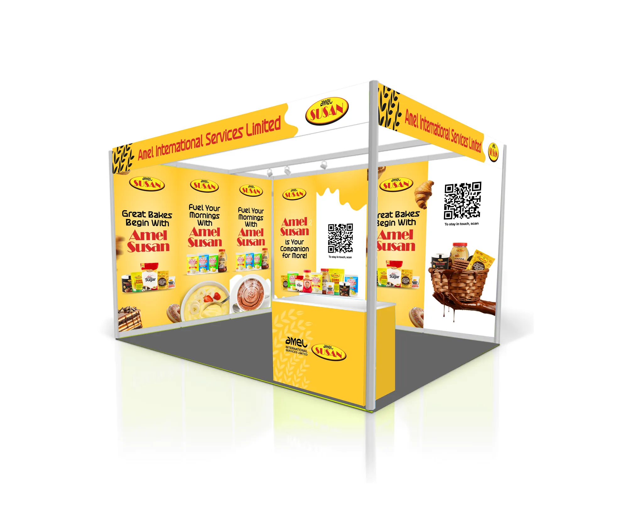 Amel Susan exhibition booth
