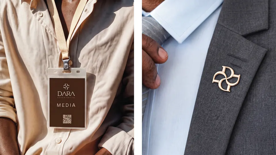 Dara lanyard and lapel pin
