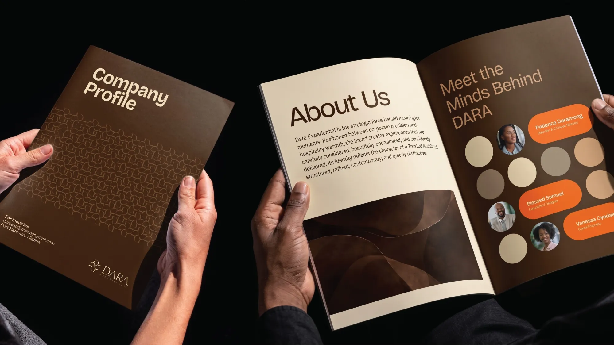 Dara company profile spread