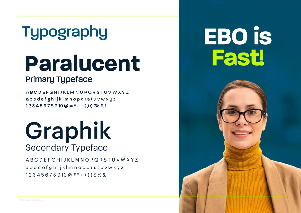 Typography: Paralucent and Graphik