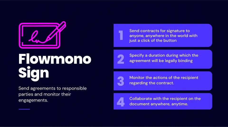 Flowmono Sign spread