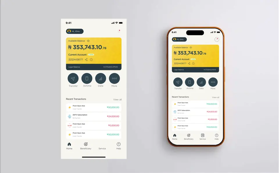Provipay home screen: direction 3