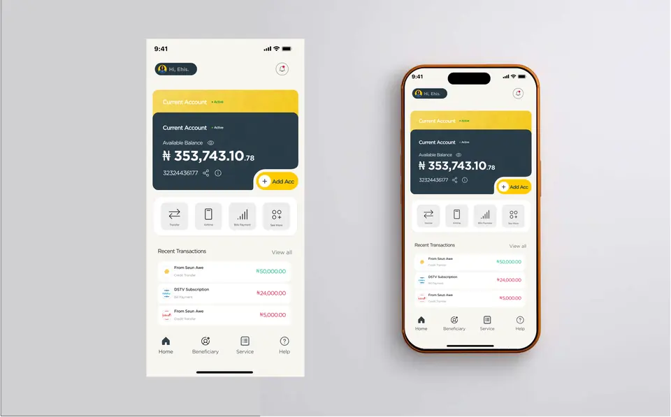 Provipay home screen: direction 4