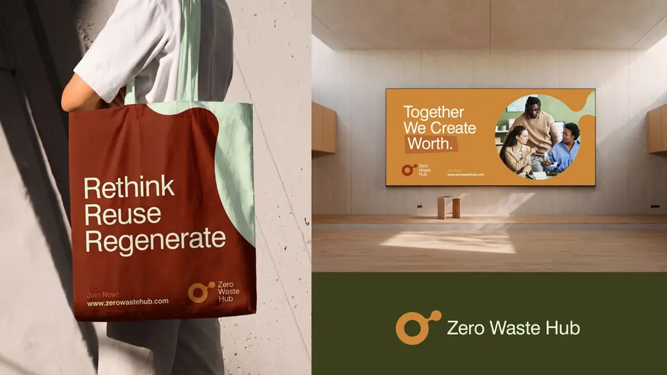 Tote bag and wall display
